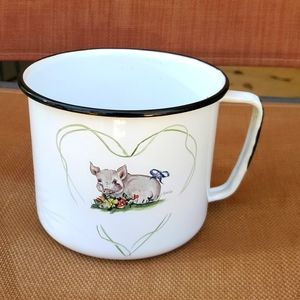 NEW Pig tin / enamel. Perfect Farmhouse decor